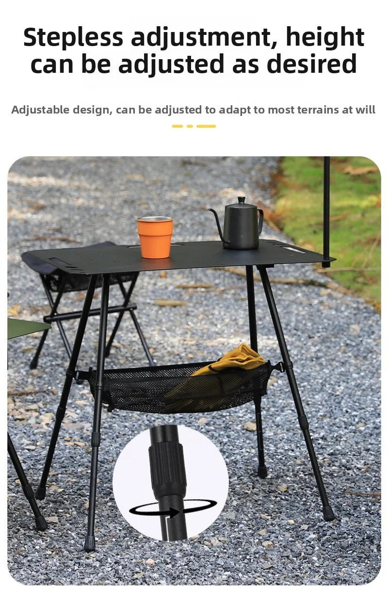 Outdoor ultra-light tactical table foldable portable lifting IGT table lightweight camping equipment ins picnic coffee table table