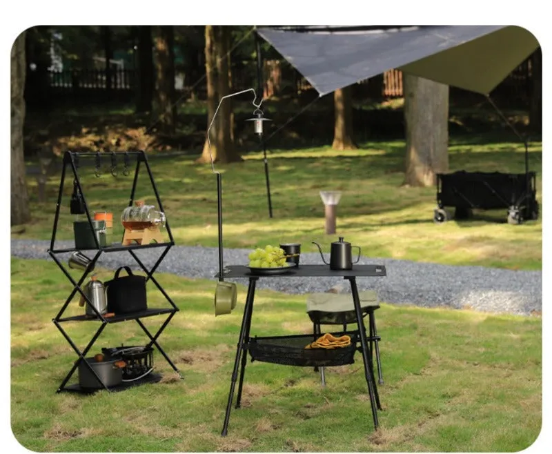 Outdoor ultra-light tactical table foldable portable lifting IGT table lightweight camping equipment ins picnic coffee table table