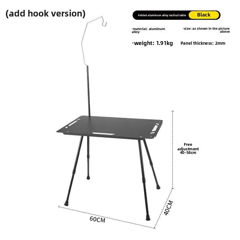 Outdoor ultra-light tactical table foldable portable lifting IGT table lightweight camping equipment ins picnic coffee table table