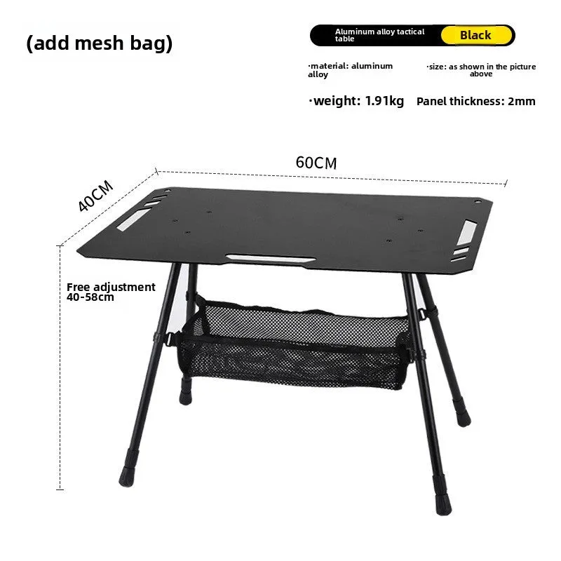 Outdoor ultra-light tactical table foldable portable lifting IGT table lightweight camping equipment ins picnic coffee table table