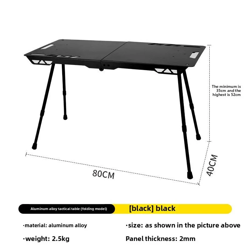 Outdoor ultra-light tactical table foldable portable lifting IGT table lightweight camping equipment ins picnic coffee table table