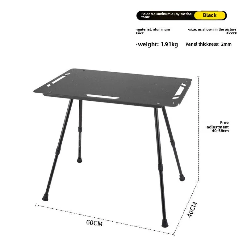 Outdoor ultra-light tactical table foldable portable lifting IGT table lightweight camping equipment ins picnic coffee table table