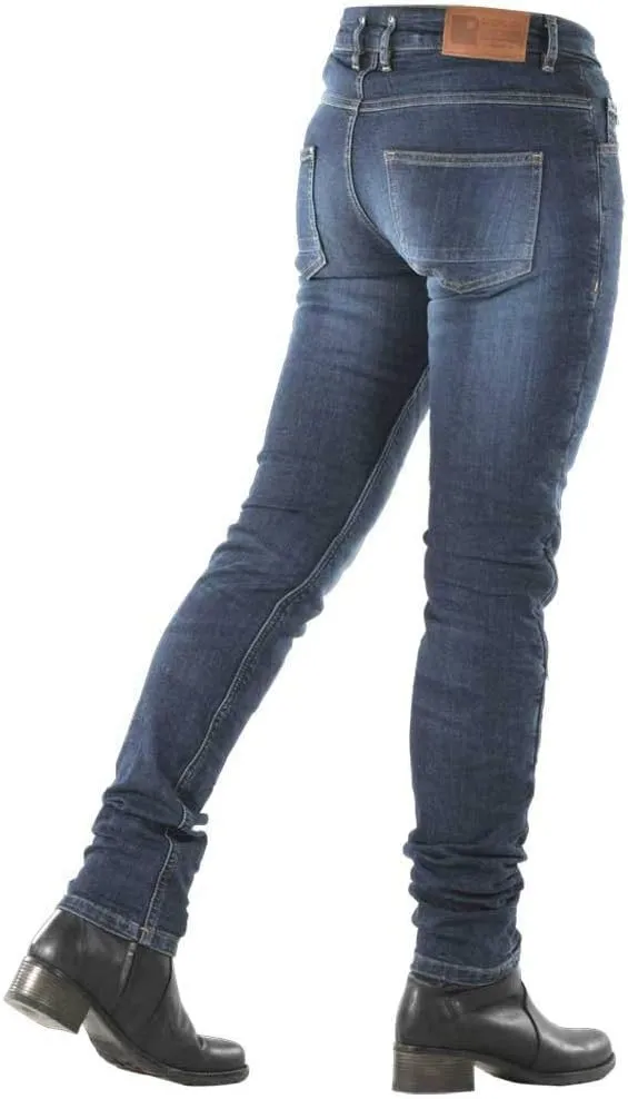 Overlap Motorradstiefel für Damen, Rock, Schwarz