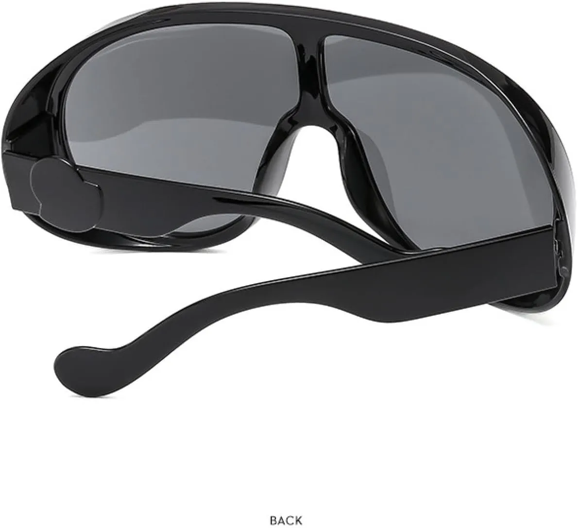 Oversized Big Frame One Piece Sunglasses Women Men Trend Luxury Outdoors Sports Windproof Sun Glasses Uv400