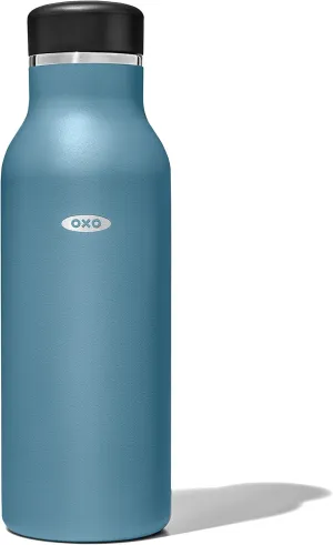OXO Strive 16oz Insulated Water Bottle with Standard Lid - Aquamarine