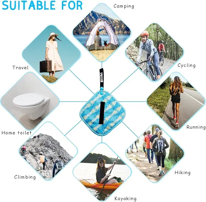Pee Cloth for Women Hiking, Washable Reusable Camping Toilet Paper, Pee Rag After Using Outdoor Female Urination Device, Hygienic Female Urinal Solution for Women Travel