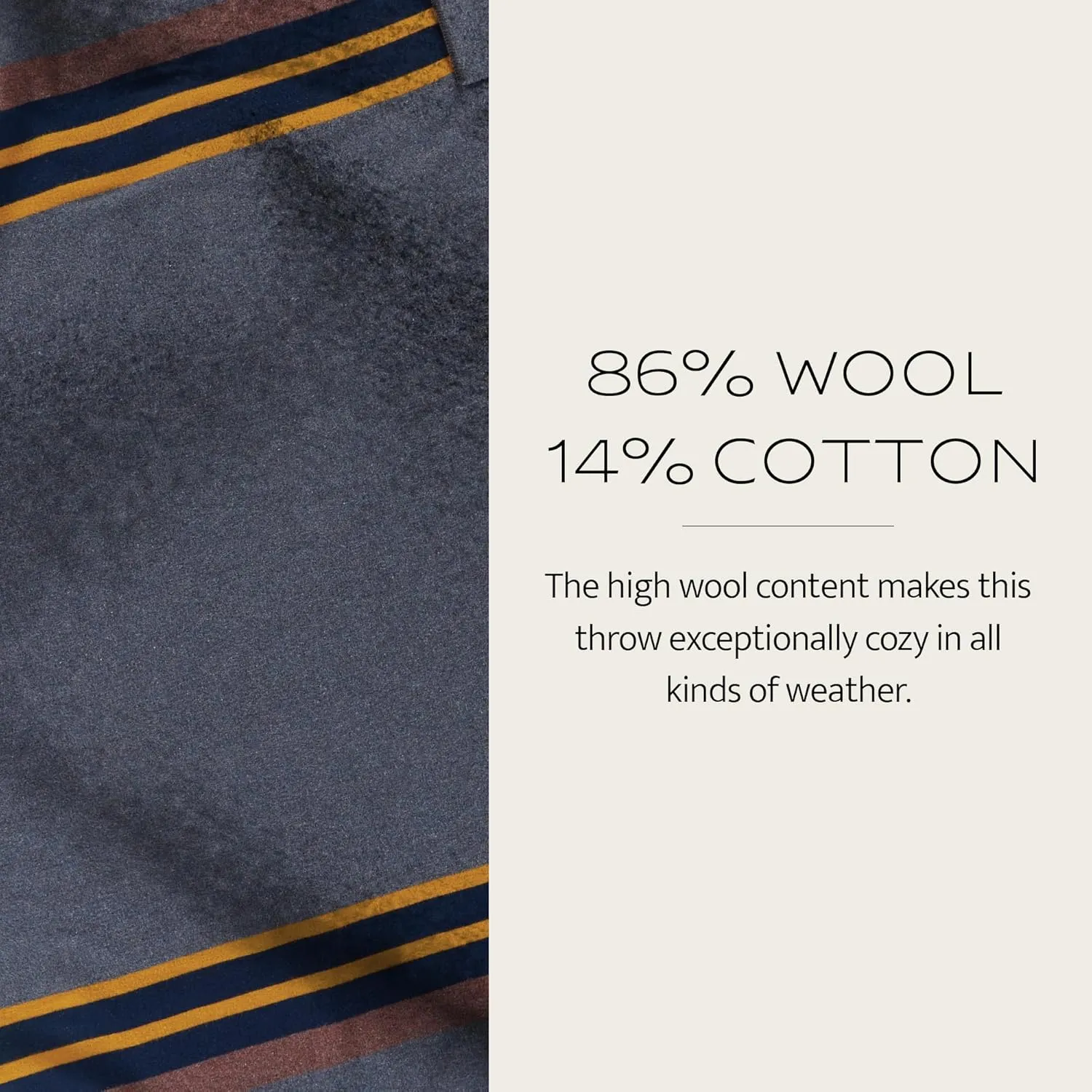 Pendleton Yakima Camp Blanket Twin 66" x 84" - Wool Cotton, Lightweight, Large, Dry Clean, Soft and Durable Throw for Home, Travel, RV, Picnic - Lake