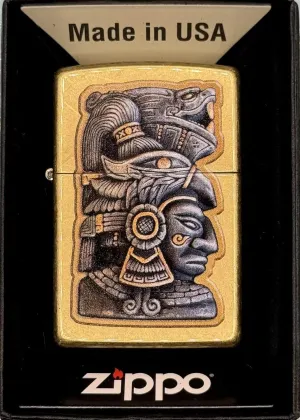 Personalized Zippo Rick RIETVELD Mayan Carving Windproof Oil Lighter Engraving