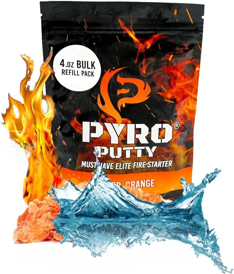 Phone Skope PYRO Putty 4 oz Refill Bag | Emergency Survival Fire Starter