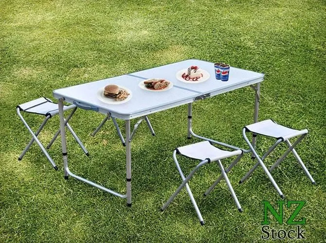 Picnic Table with 4 Chairs Set - New