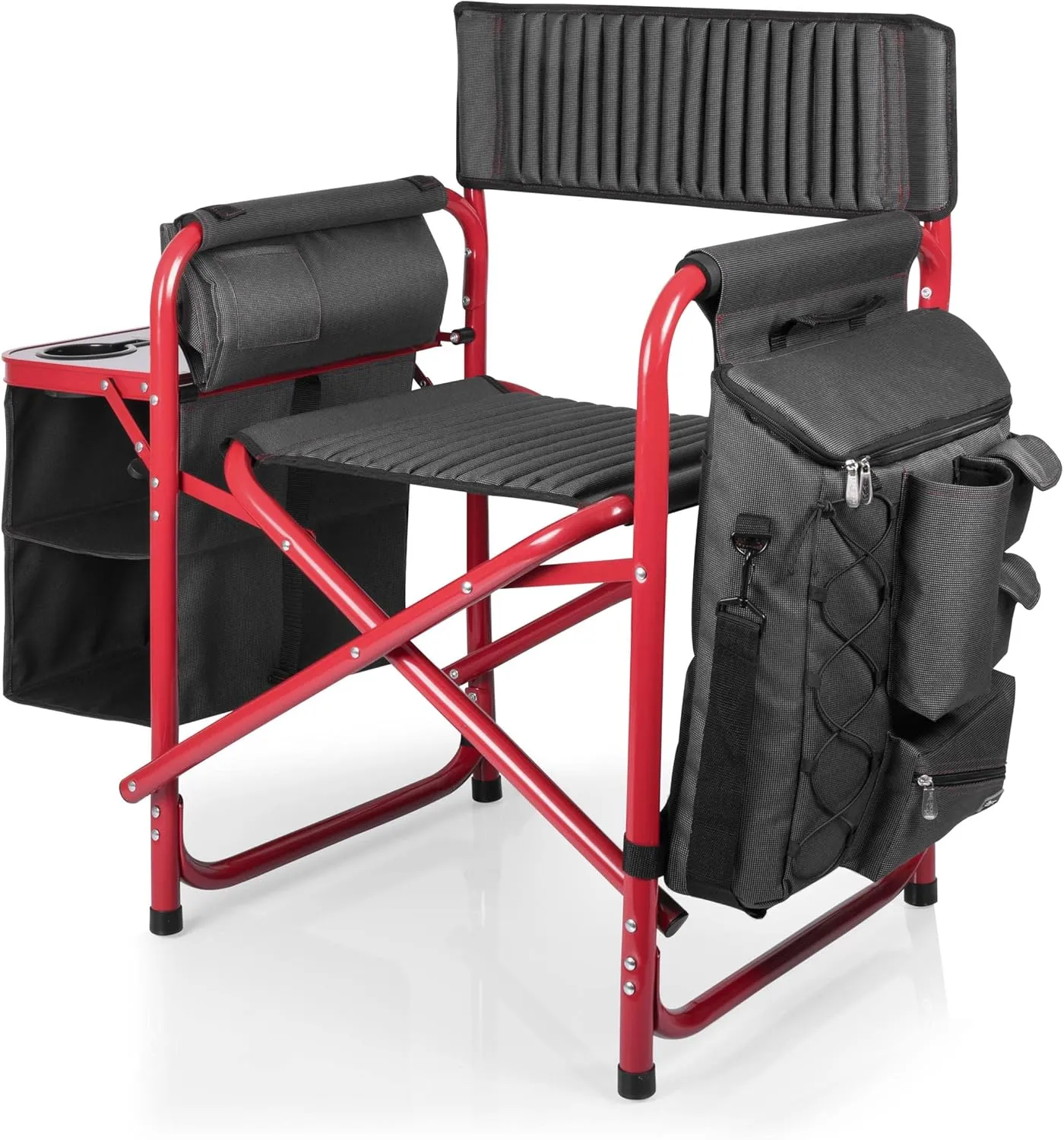PICNIC TIME Fusion Camping Chair with Side Table and Soft Cooler, Beach Chair for Adults, Lawn Chair