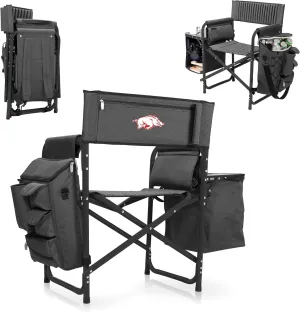PICNIC TIME NCAA Arkansas Razorbacks Fusion Camping Chair with Side Table and Soft Cooler - Beach Chair for Adults - Lawn Chair