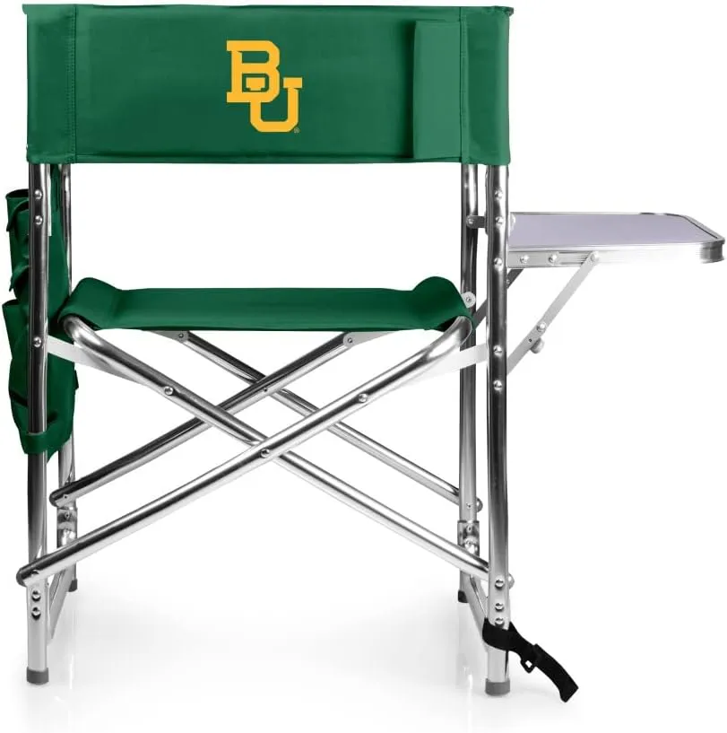 PICNIC TIME NCAA Cal Bears Sports Chair with Side Table - Beach Chair - Camp Chair for Adults