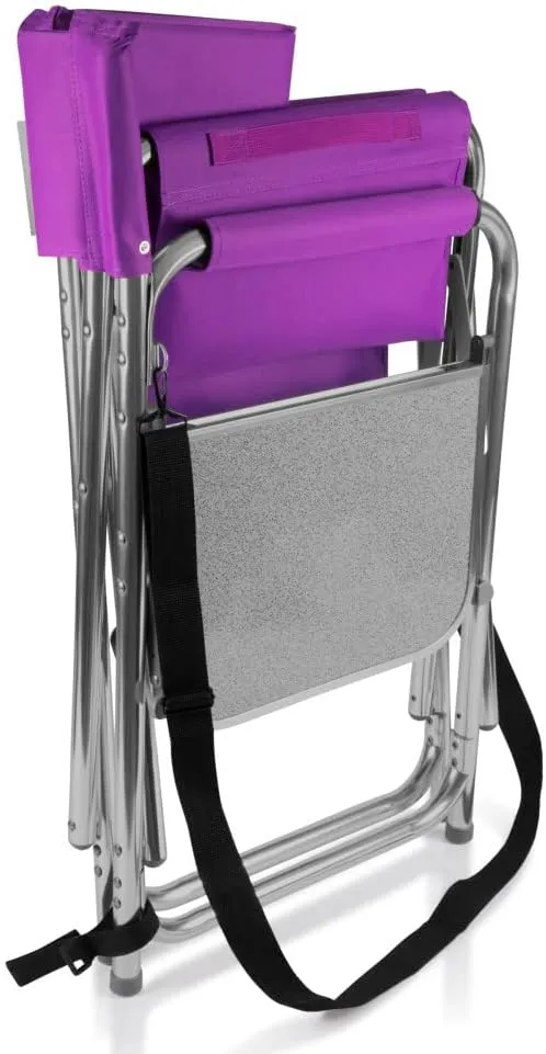 PICNIC TIME NCAA Cal Bears Sports Chair with Side Table - Beach Chair - Camp Chair for Adults