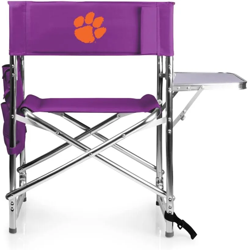 PICNIC TIME NCAA Cal Bears Sports Chair with Side Table - Beach Chair - Camp Chair for Adults