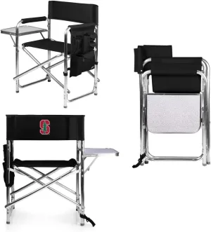 PICNIC TIME NCAA Cal Bears Sports Chair with Side Table - Beach Chair - Camp Chair for Adults