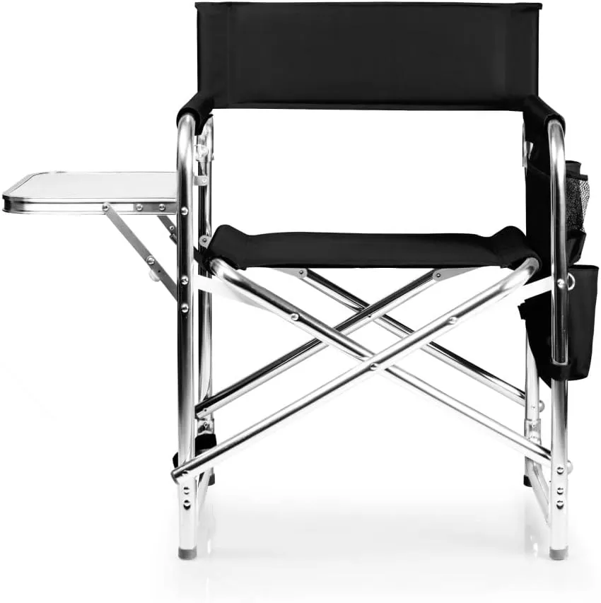 PICNIC TIME NCAA Cal Bears Sports Chair with Side Table - Beach Chair - Camp Chair for Adults