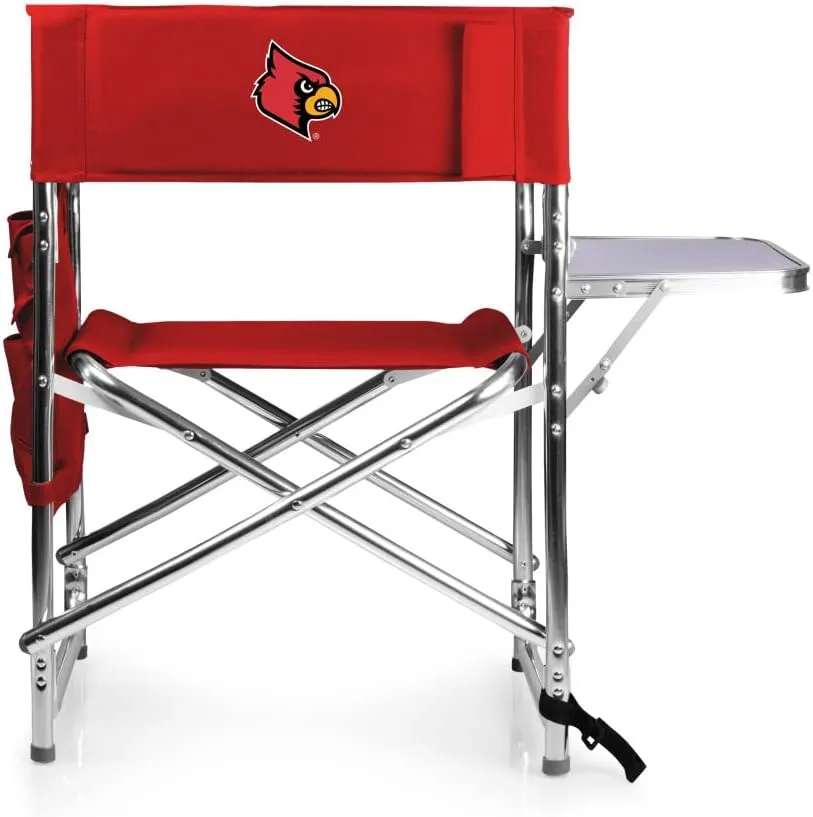 PICNIC TIME NCAA Cal Bears Sports Chair with Side Table - Beach Chair - Camp Chair for Adults