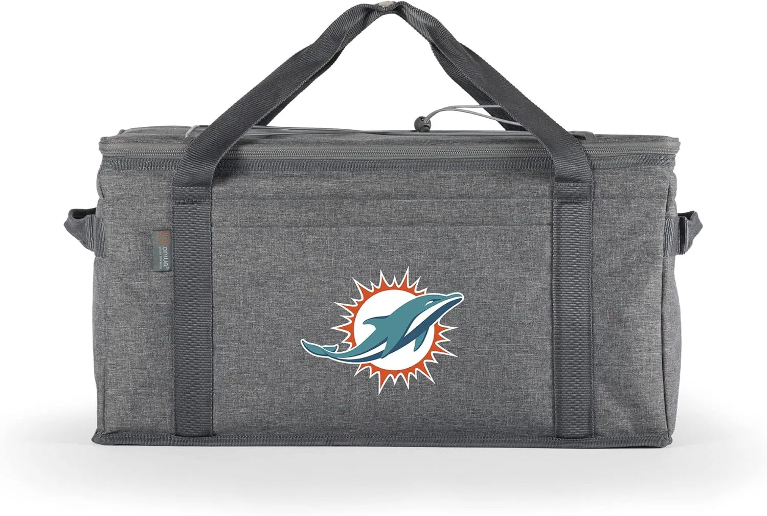 PICNIC TIME NFL 64 Can Collapsible Cooler, Large Insulated Soft Cooler Bag, Portable Beach Cooler with Shoulder Strap, (Heathered Gray)