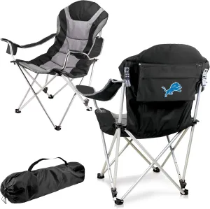 PICNIC TIME NFL Reclining Camp, Beach Adults, Sports Chair with Carry Bag