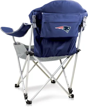 PICNIC TIME NFL Reclining Camp, Beach Adults, Sports Chair with Carry Bag