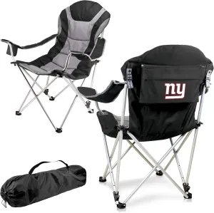 PICNIC TIME NFL Reclining Camp, Beach Adults, Sports Chair with Carry Bag