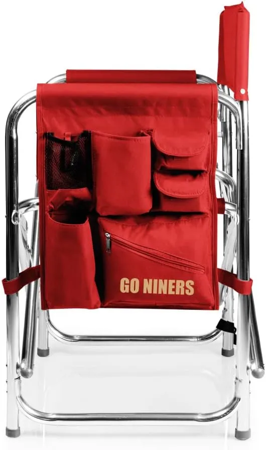 PICNIC TIME NFL Unisex-Adult NFL Sports Chair with Side Table, Beach Chair, Camp Chair for Adults
