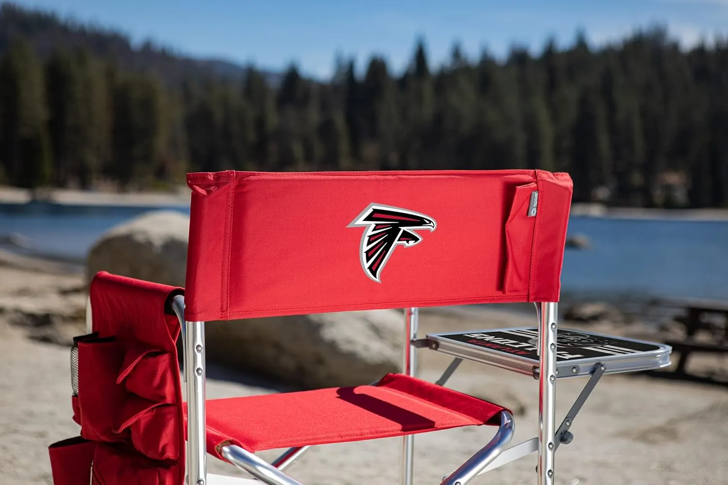 PICNIC TIME NFL Unisex-Adult NFL Sports Chair with Side Table, Beach Chair, Camp Chair for Adults