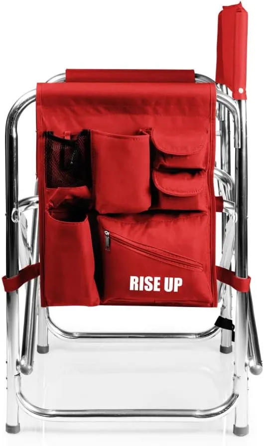 PICNIC TIME NFL Unisex-Adult NFL Sports Chair with Side Table, Beach Chair, Camp Chair for Adults