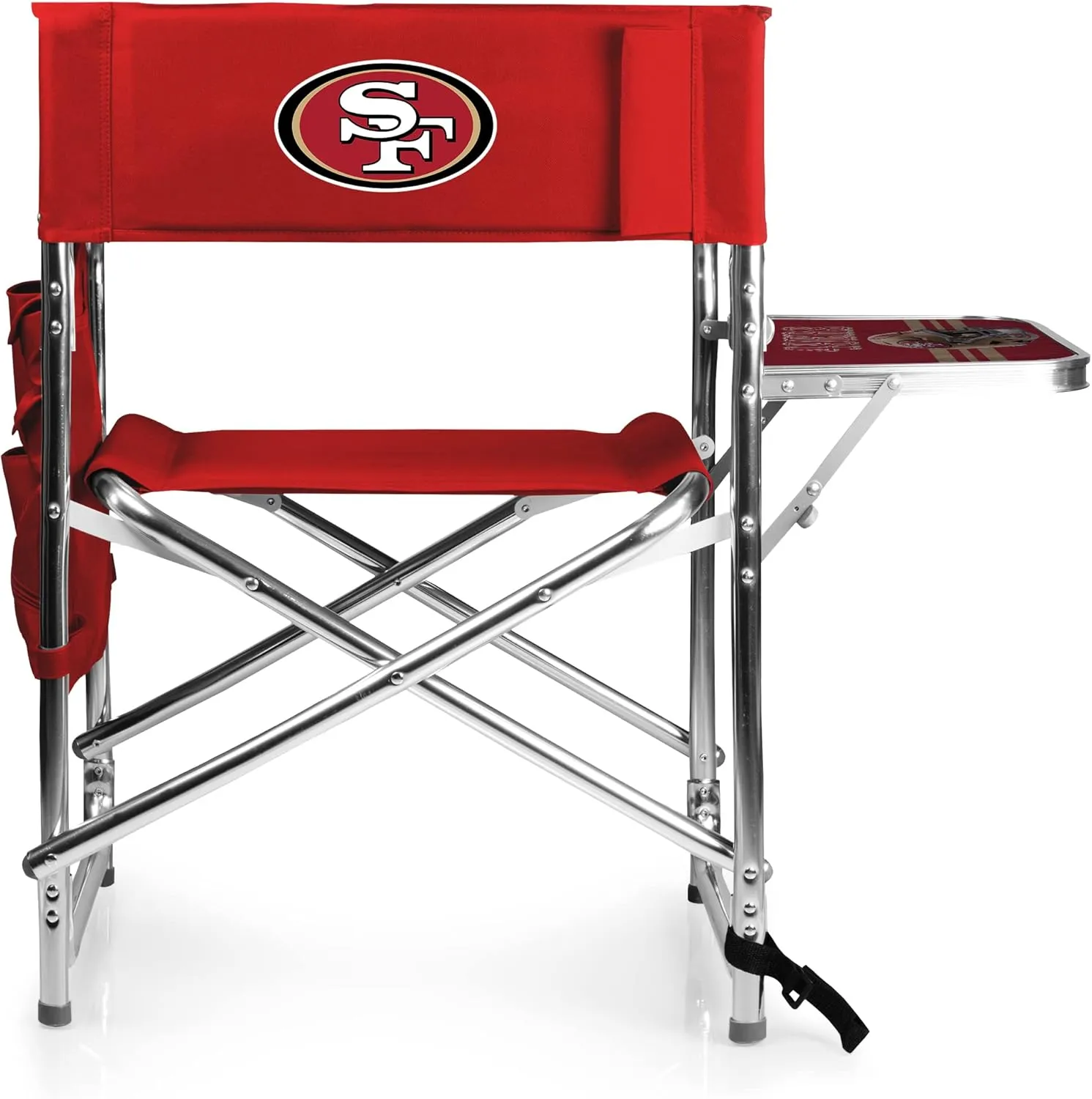 PICNIC TIME NFL Unisex-Adult NFL Sports Chair with Side Table, Beach Chair, Camp Chair for Adults