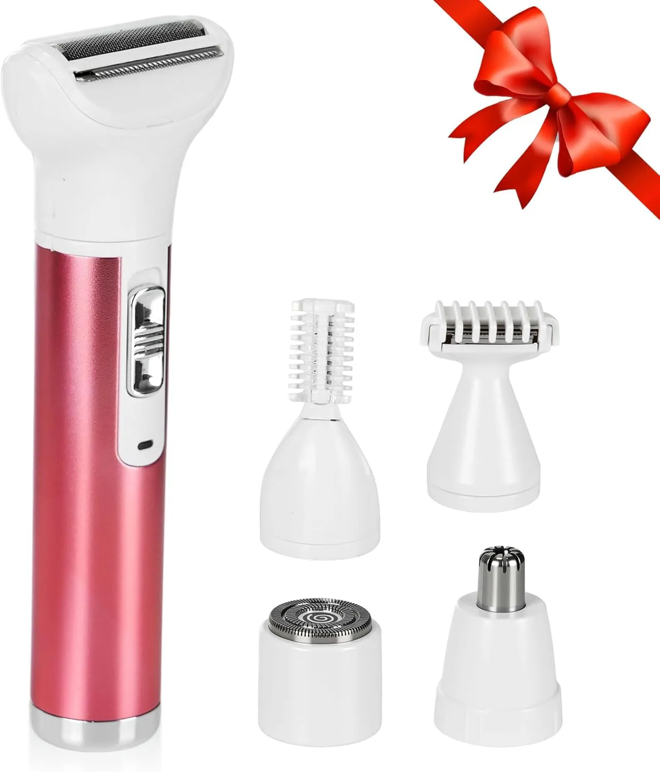 Pluxy Epil Pro 3.0 Women Face Epilator, 5-in-1 depiladora, Facial Hair Removal for Women, Facial epilator, Hair Removal Device, 5 Attachments for Eyebrows, Nose, Body