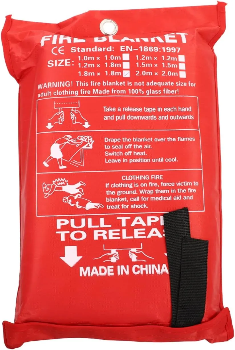 POPETPOP Fire Suppression Blanket Quick Response Fire Blanket for Emergency Home Car Outdoor Protection 1