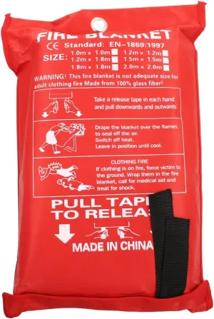 POPETPOP Fire Suppression Blanket Quick Response Fire Blanket for Emergency Home Car Outdoor Protection 1