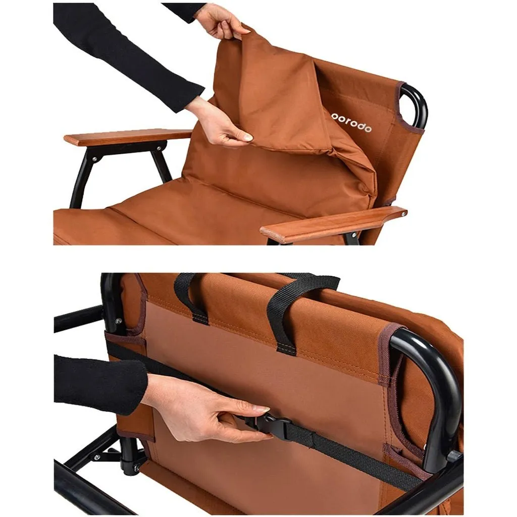 Porodo Lifestyle Camping Foldable Chair - Brown