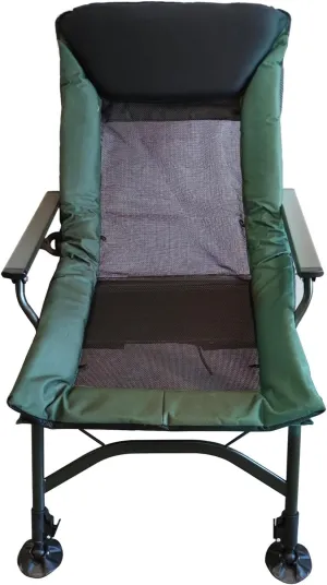 Portable Adjustable backrest Folding Recliner, Green and Black Color Scheme - Perfect for Indoor and Outdoor Camping, Beach, Hiking, Fishing