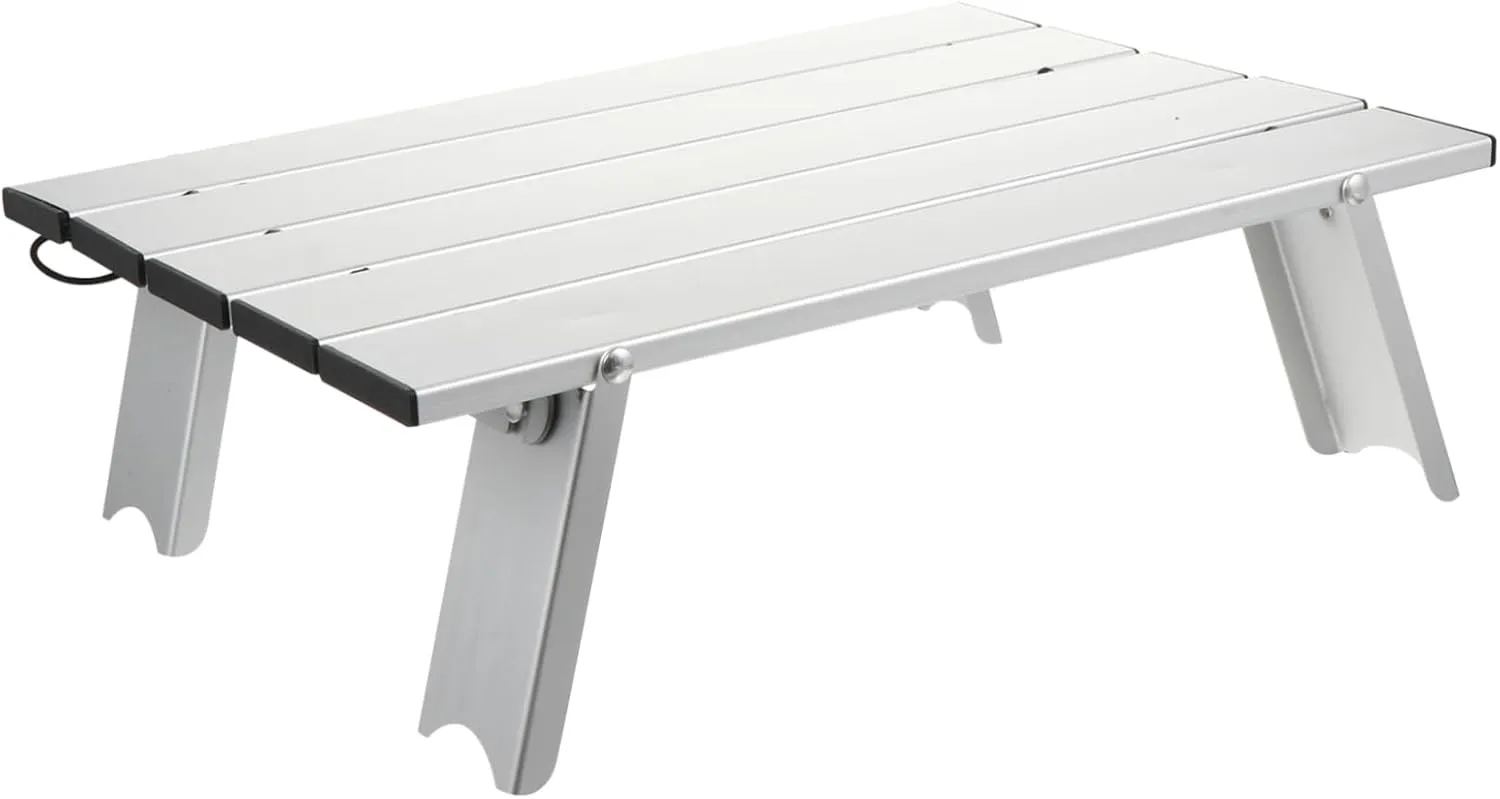 Portable Aluminum Folding Table for Camping Hiking Fishing Beach Parties Lightweight Carrying Bag Versatile Fold-up Table for Outdoor Use