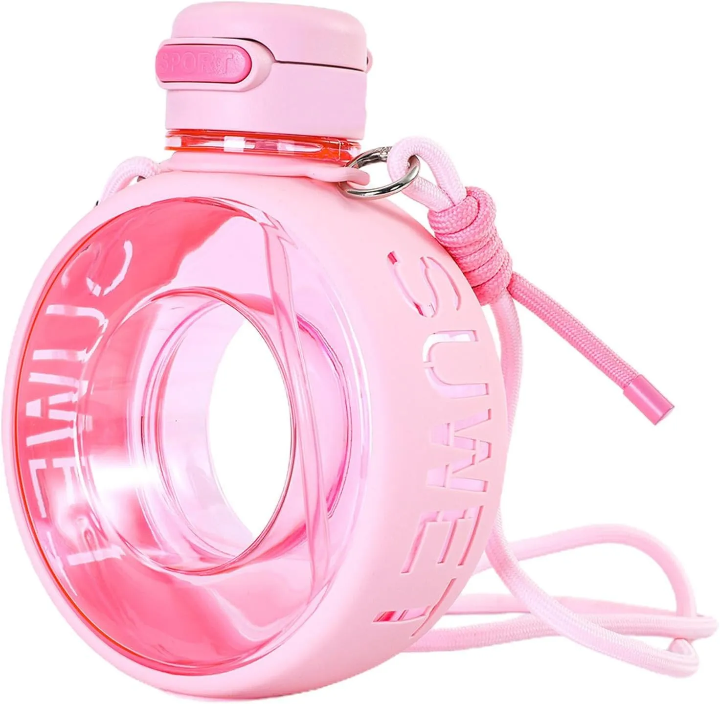 Portable -Bottle - 700ml Sports Cup with Shoulder Strap | Portable Reusable Fashion Water Bottle | Sports Water Bottle | Leakproof Water Container for Travel Sports Daily Use