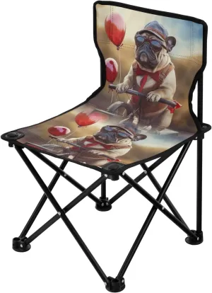 Portable Camping Folding Chairs Foldable Chair Small Dog Outing Lightweight Backpacking Outdoor Outside Fishing