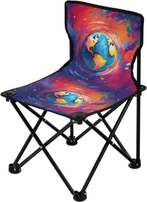 Portable Camping Folding Chairs Foldable Chair Small Earth Lightweight Backpacking Outdoor Outside Fishing