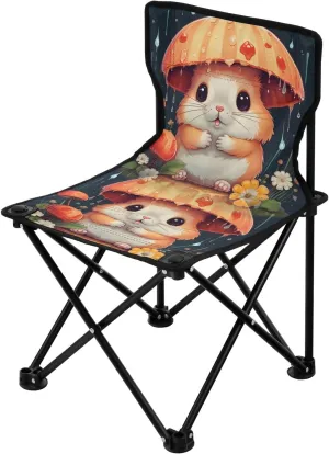 Portable Camping Folding Chairs Foldable Chair Small Hamster Cute Lightweight Backpacking Outdoor Outside Fishing