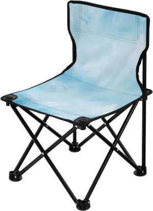 Portable Camping Folding Chairs Foldable Chair Small Marble Blue 1 Lightweight Backpacking Outdoor Outside Fishing