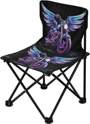 Portable Camping Folding Chairs Foldable Chair Small Motorbike Wing Lightweight Backpacking Outdoor Outside Fishing