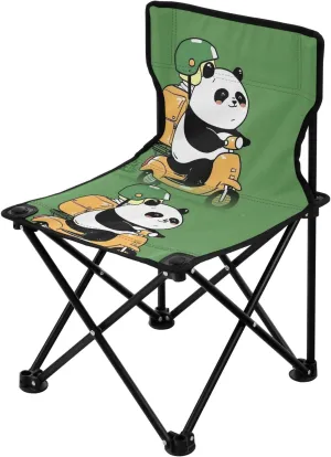 Portable Camping Folding Chairs Foldable Chair Small Panda Green Lightweight Backpacking Outdoor Outside Fishing