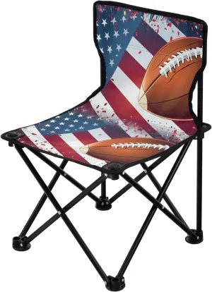 Portable Camping Folding Chairs Foldable Chair Small Rugby Football Lightweight Backpacking Outdoor Outside Fishing