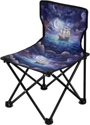 Portable Camping Folding Chairs Foldable Chair Small Sailboat 2 Lightweight Backpacking Outdoor Outside Fishing