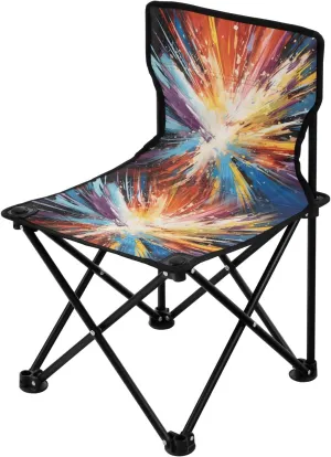 Portable Camping Folding Chairs Foldable Chair Small Splash Bomb Lightweight Backpacking Outdoor Outside Fishing