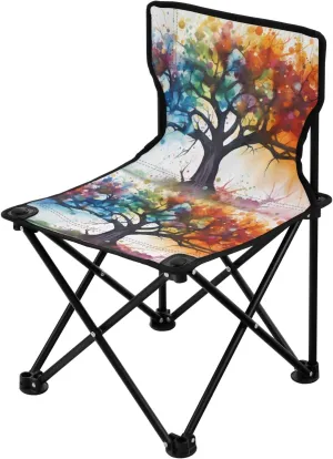 Portable Camping Folding Chairs Foldable Chair Small Tree 4 Lightweight Backpacking Outdoor Outside Fishing