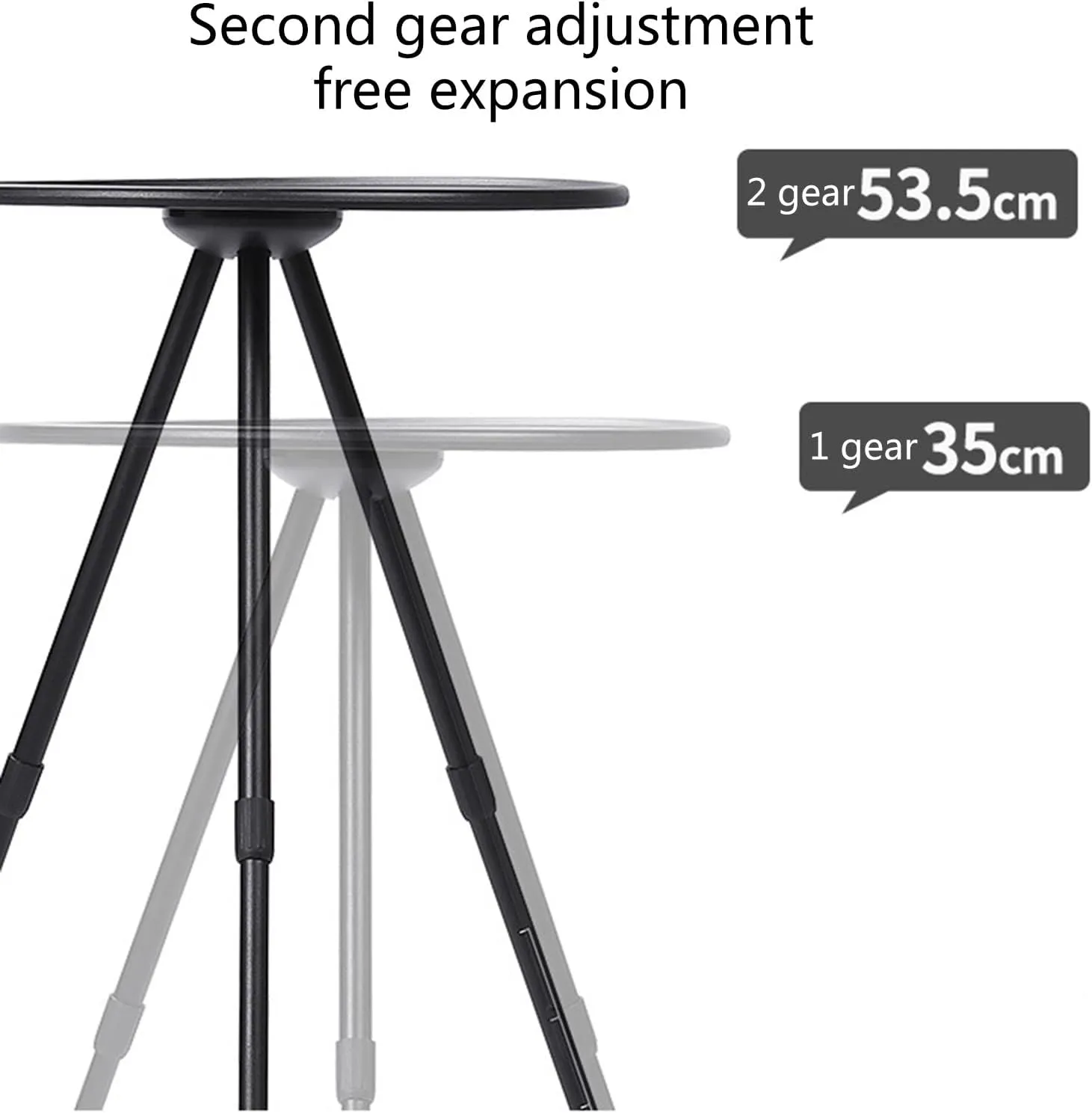 Portable Camping Table Travelling Outdoor Foldable Desk Round Table Aluminum Alloy Furniture Lightweight Backyard Table