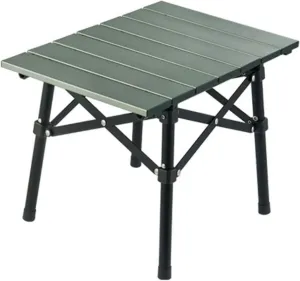 Portable Camping Table, Ultralight Aluminum Folding Beach Table Camp for Camping Hiking Outdoor Picnic,Pine Frost Green