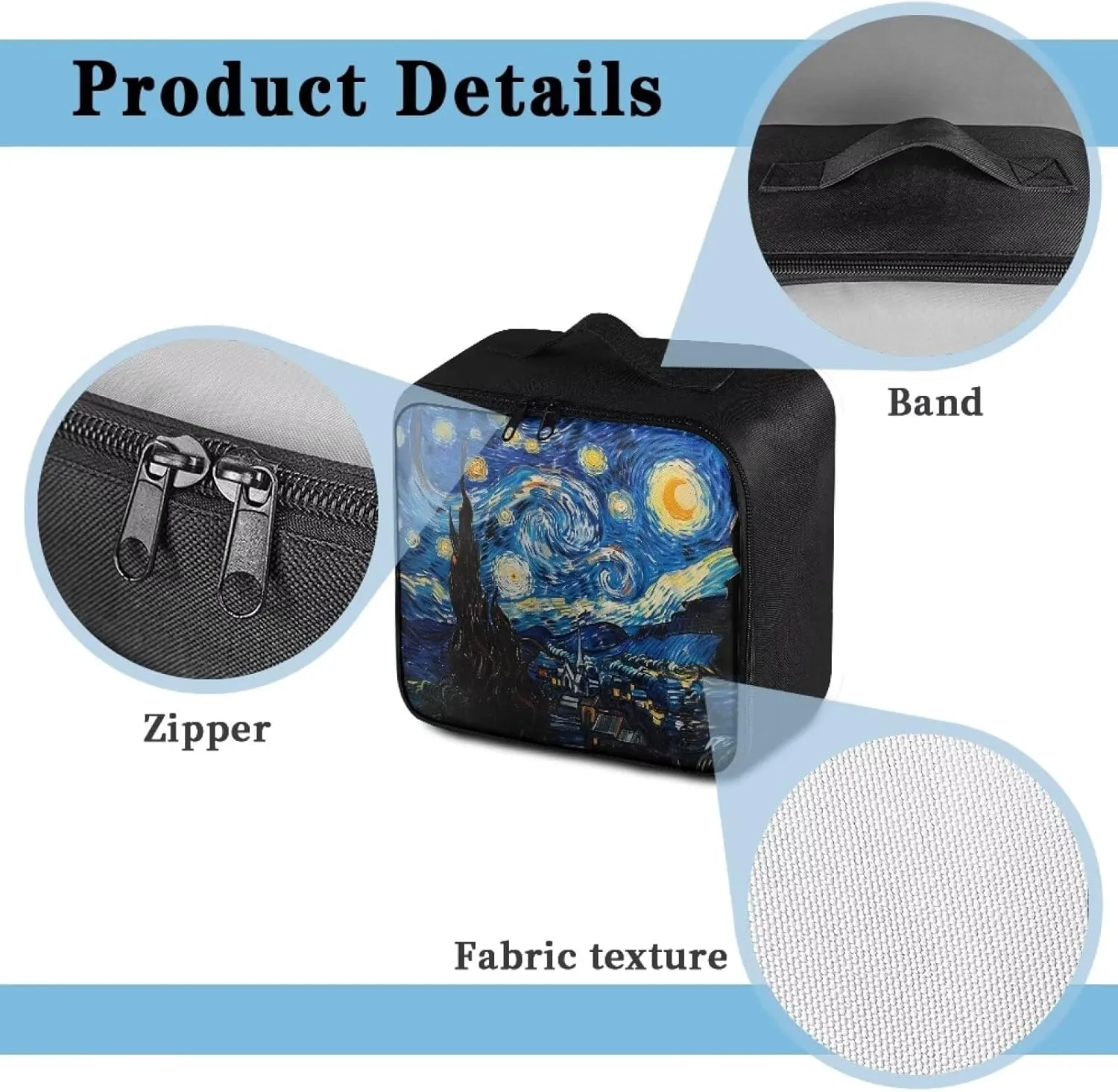Portable Empty First Aid Kit Bag Starry Sky Painting Medical Storage Bag Medicine Organizer Emergency Survival Pouch Bag College Medical Kit for Dormfor Home Office Car Outdoor